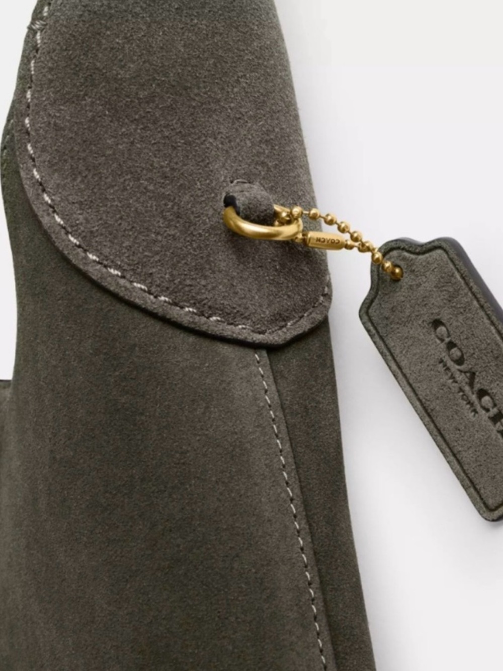 Brass and Olive Coach Brooklyn Shoulder Bag 28 - Picture 7 of 12